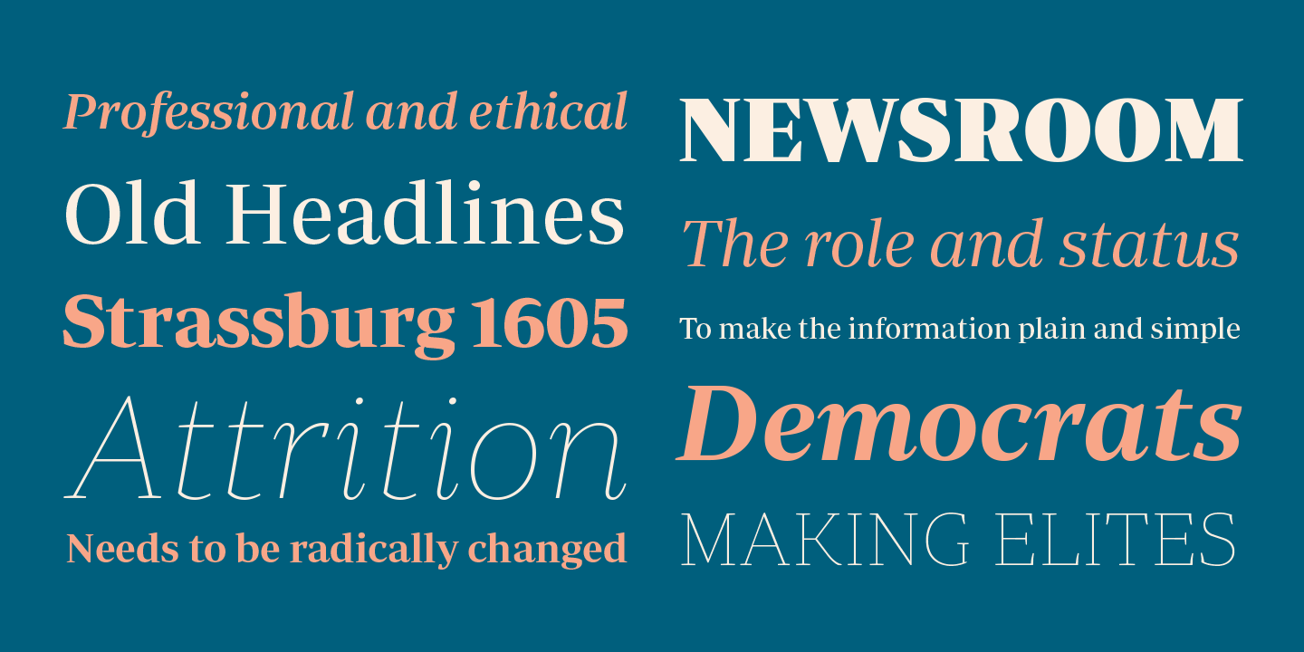 Шрифт Periodico